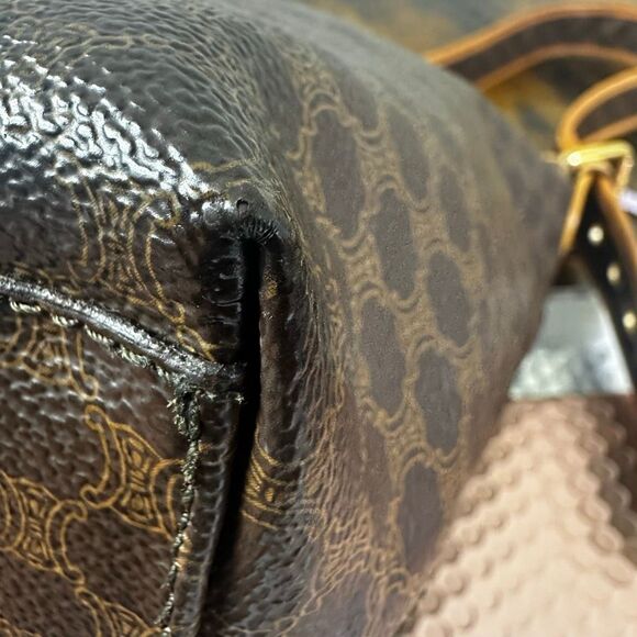 Celine Macadam Vintage Shoulder Bag Brown - Picture 14 of 16